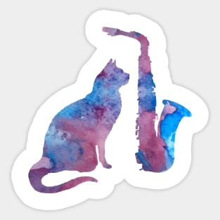 Cat art Sticker